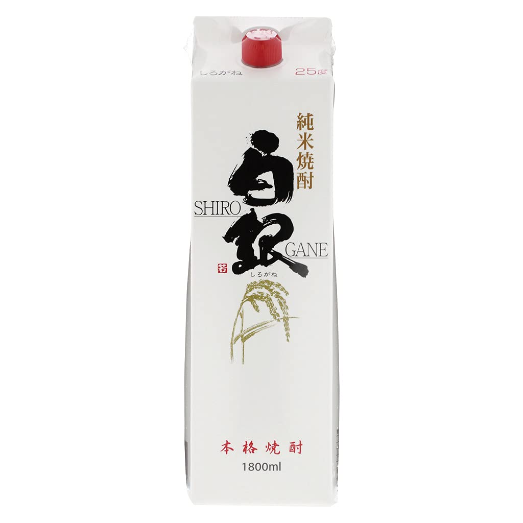 【未使用】美濃焼　白焼酎サーバー　白千代香　セット Amazon.co.jp: 若松酒造 白銀 米 パック 25度 1800ml [ 焼酎 鹿児島県